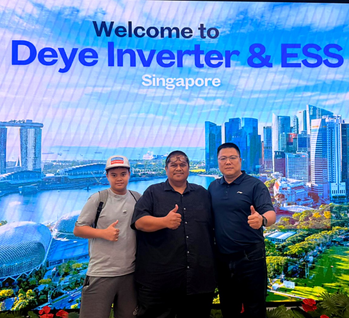 Flexsol team at the Deye Inverter and ESS event in Singapore